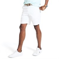 Nautica Men's Classic Fit Flat Front Stretch Solid