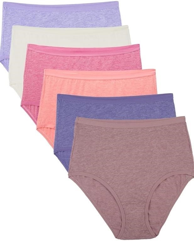 New pack of 6 size 10 Fruit of the Loom Womens