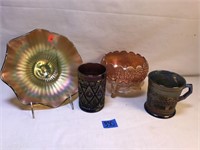 Lot of Vintage Carnival Glass