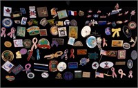 Vintage Pins with Various Themes