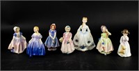 Lot Of 7 Royal Doulton Porcelain Figurines