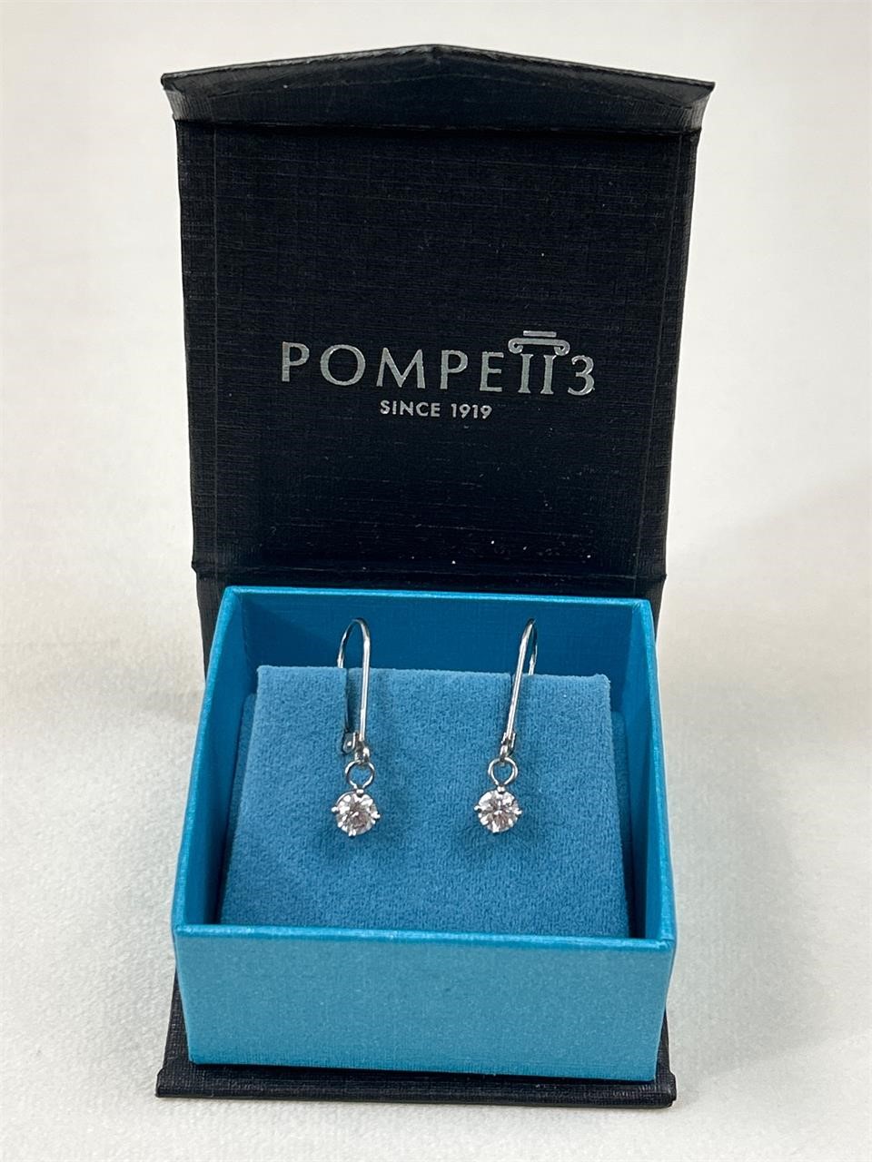 Stamped 950 real diamond earrings