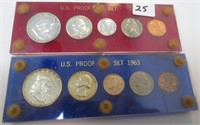 2 - 1963 US Proof sets