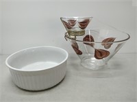 Chip and Dip Bowl Set and Casserole Dish