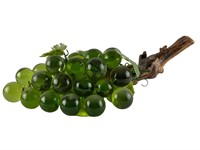 Vintage Green Lucite Grape Cluster w/ Driftwood