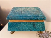 Marble Footed Jewelry Box