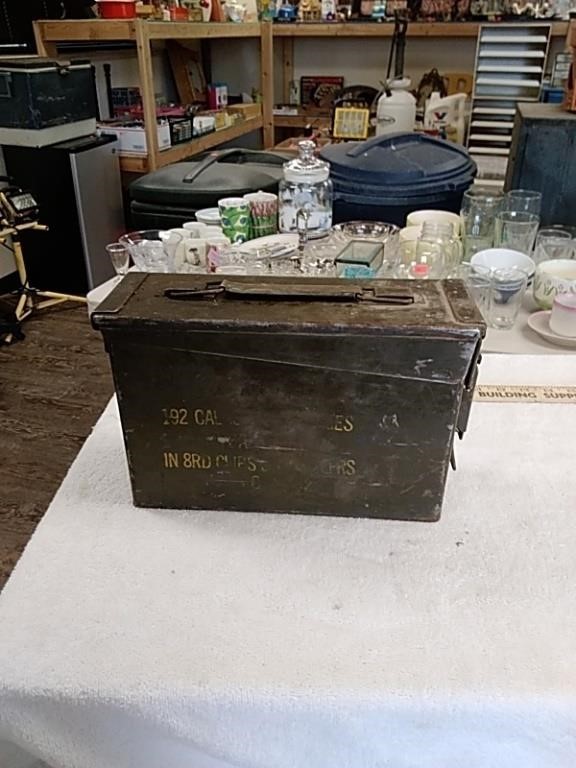 Small metal ammo can