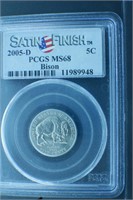 2005 D  5C  MS68  PCGS  Satin finish