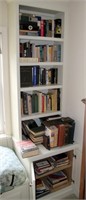 Contents of book shelf- 5 shelf's over 100 books