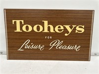 Original 1980’s TOOHEYS Timber Pub Sign 500x300