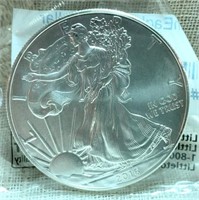 2016 UNC Silver American Eagle Dollar Coin, 1oz