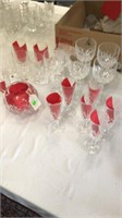 Crystal Lot of Glasses and Vase