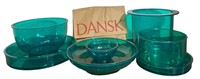 Mid Century DANSK By GUNNAR CYREN Green Tableware