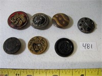 7 Asst Vtg Buttons