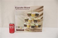 Alco 3 Tier Cupcake Stand w/ 4 Finials, Used