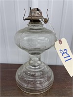 Glass Oil Lamp - no chimney 11"