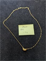 18k Gold 1.5g Necklace