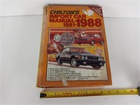 Chilton's 1981 to 88 Import Car Manual