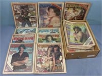 Box of Rolling Stone Magazines in Plastic Sleeves