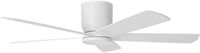52" White Ceiling Fan with Light Kit