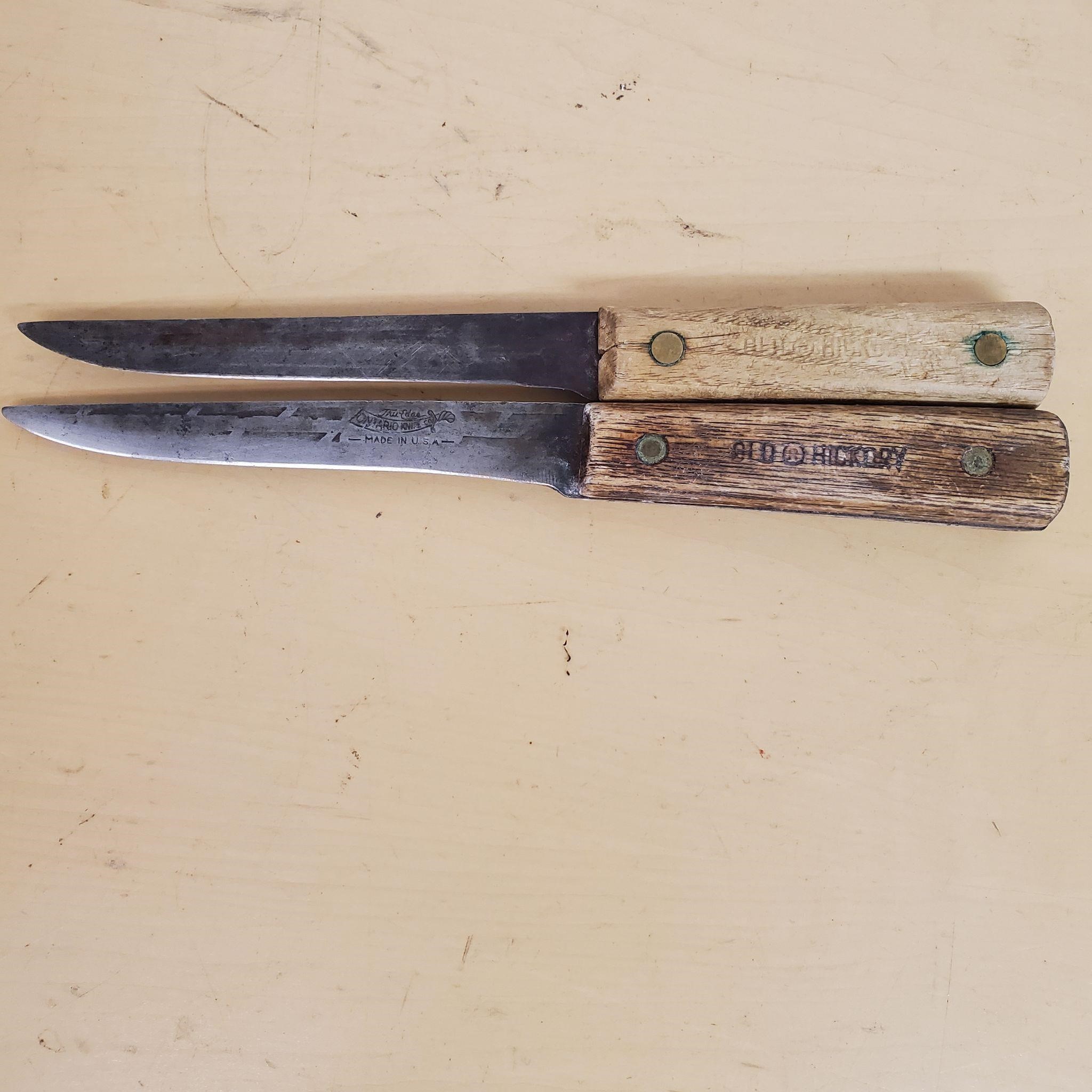 2 Old Hickory Brand Knives
