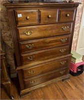 MAHOGANY 6 DRAWER CHEST - 38" X 18" X 50"