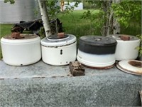 4 Washing Machine Tubs - good for fire pits