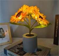 CUTE SUNFLOWER LAMP, 14 X 26 CM.