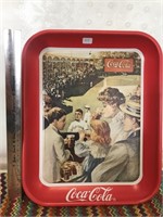Vintage Baseball Coca-Cola Tray