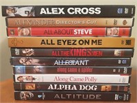 10 Lightly Used DVD's