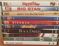 10 Lightly Used DVD's