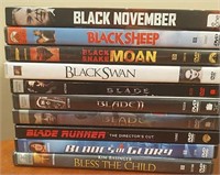 10 Lightly Used DVD's