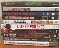 10 Lightly Used DVD's