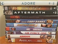 10 Lightly Used DVD's