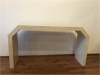 Post Modern Faux Marble Console Table