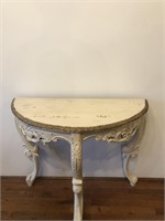 French White Painted Console Table