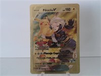 Pokemon Card Rare Gold Pikachu V