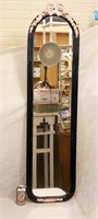 Tall Vintage Full Length Mirror w Floral