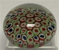 Multi-Colored Millefoir Paperweight