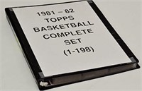 Topps 1981-82 Basketball Complete Set (1-198)