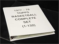 Topps 1977-78 Basketball Complete Set (1-132)