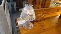 PRINCESS HOUSE FLOWER PATTERNED LEAD CRYSTAL LAMP