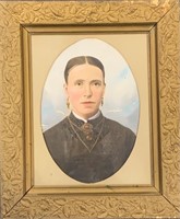UNIQUE EARLY 1800’S COLORED PHOTOGRAPH & FRAME