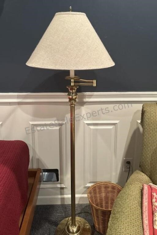 Brass Floor Lamp Very Heavy Brass Lamp