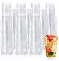 100ct 12oz Heavy Duty Plastic Cups Clear