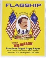 Flagship Copy Paper WB Mason 500 Sheets 20LB 1Ream