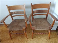 Pair Of Fruitwood Style Chairs