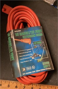 NEW 16 gauge 25' extension cord