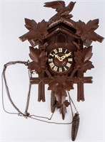 Wooden German Cockoo Clock Hubert Herr 10 Jewels
