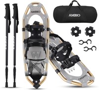 (blue) Aluminum Snow Shoes with Trekking Poles